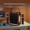 High Volume Retro Bluetooth KTV Microphone Speaker with Subwoofer for Home & Outdoor Use