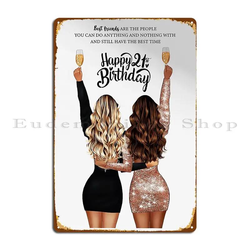 st Birthday Metal Signs Wall Mural Pub Living Room Personalized Kitchen Tin Sign Poster 20x30cm(7.8x11.8inch)