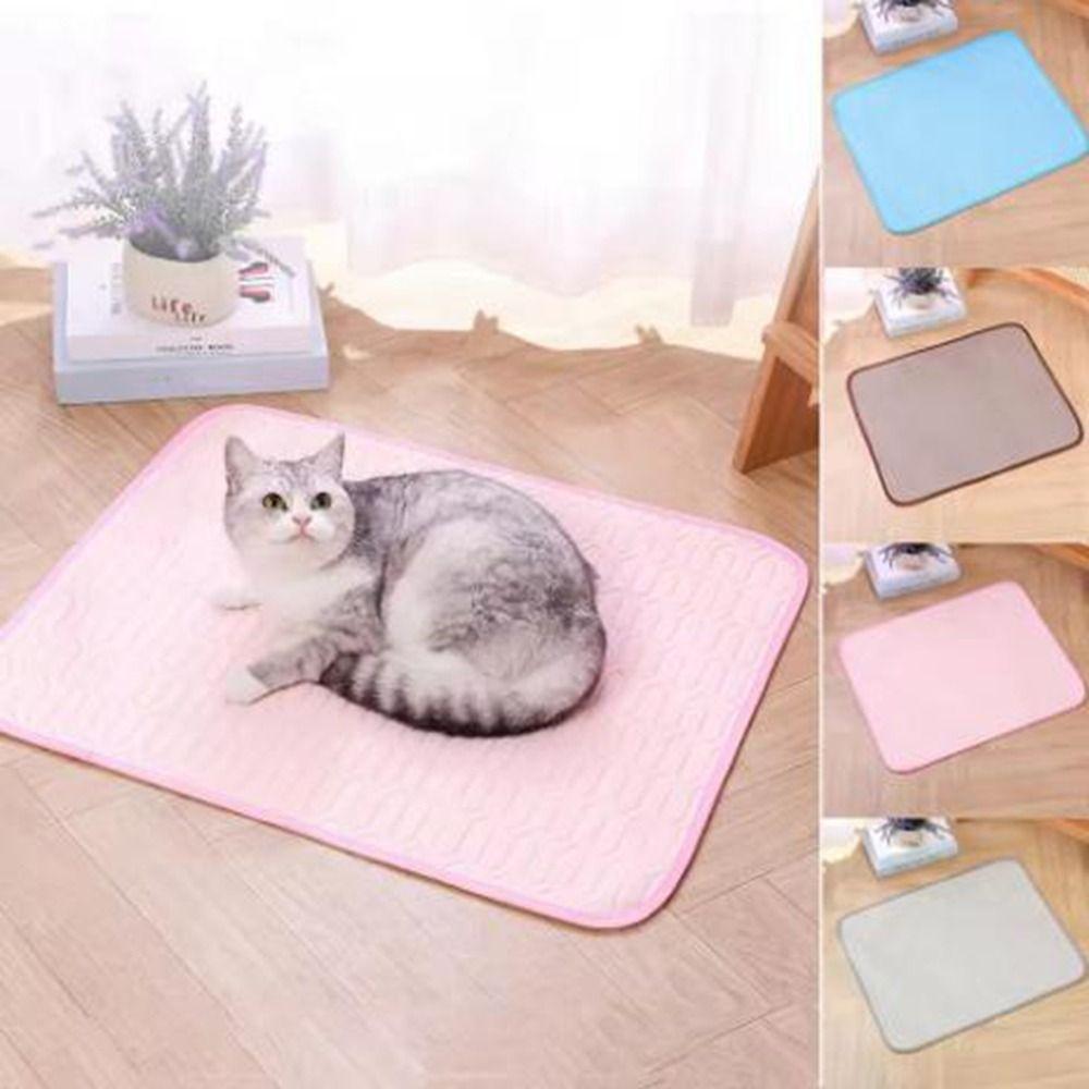 Non-Slip Pet Ice Pad Bite Resistant Pet Sleeping Pad Comfortable Dog Cooling Mat Summer