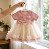 Little Girls Princess Tutu Tulle Dress Sleeveless Party Mesh Dress Special Occasion Flower Girl Dress for Toddler Kids