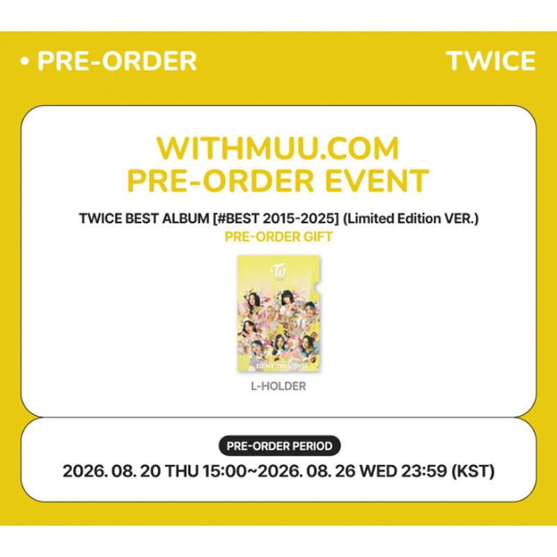 [Pre-pedido] TWICE MEJOR ÁLBUM [#BEST 2015-2025] Edición Limitada VER. (Beneficio en línea)