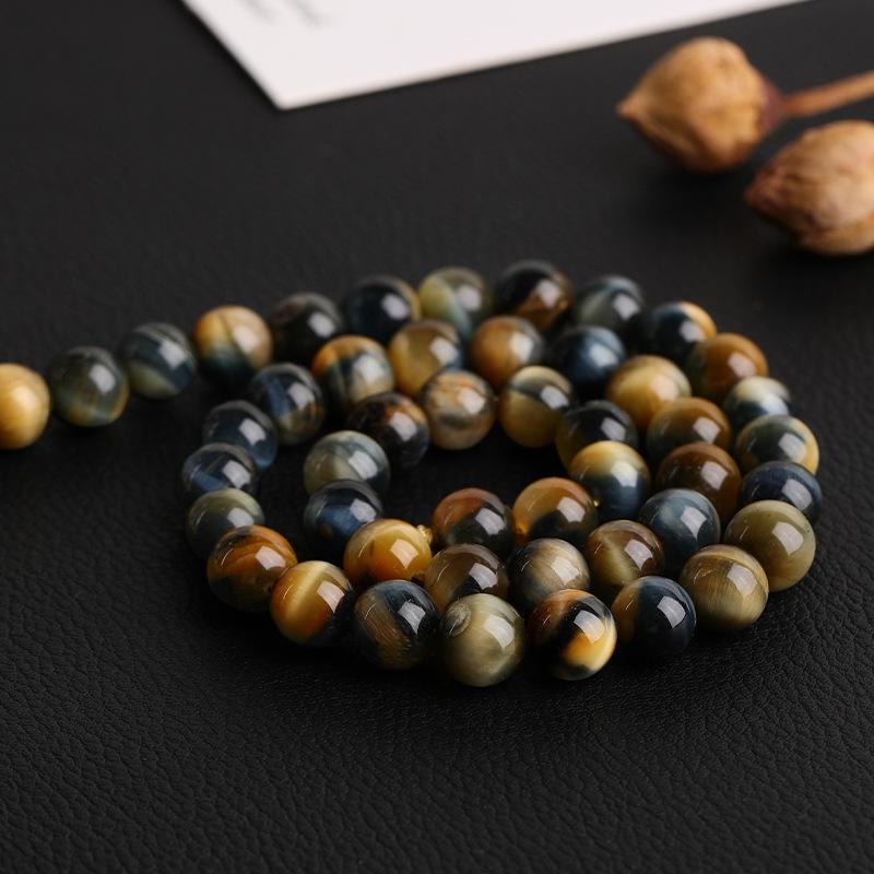 Colored Dreamy Tiger Eye Stone Round Loose Beads for DIY Jewelry