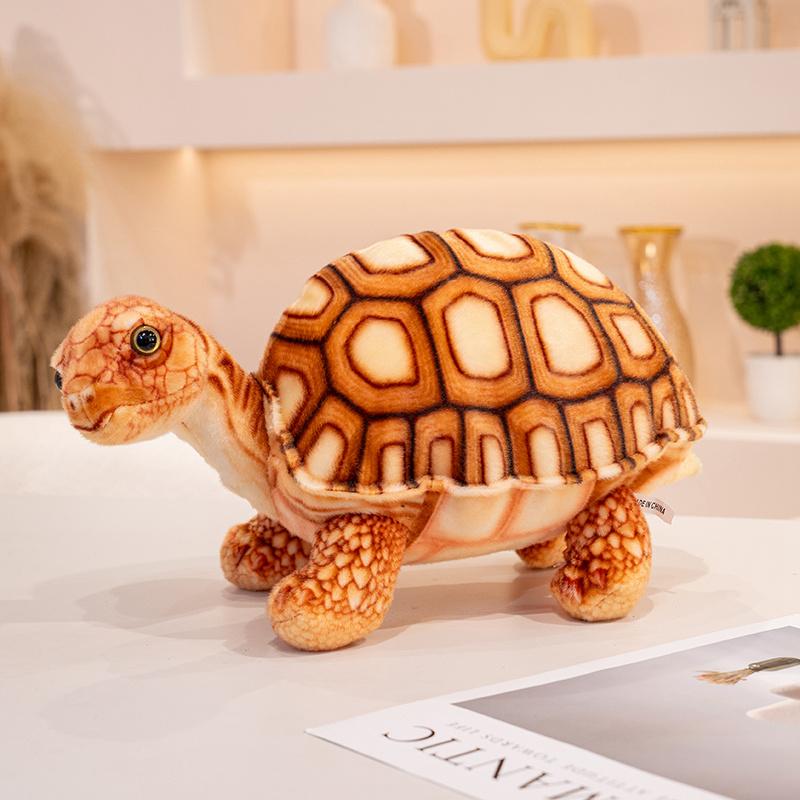 90cm Simulation Giant Sea Turtle Plush Doll Pillow Lifelike Land Turtle Plush Toy Soft Home Decoration Gift For Boys And Girls