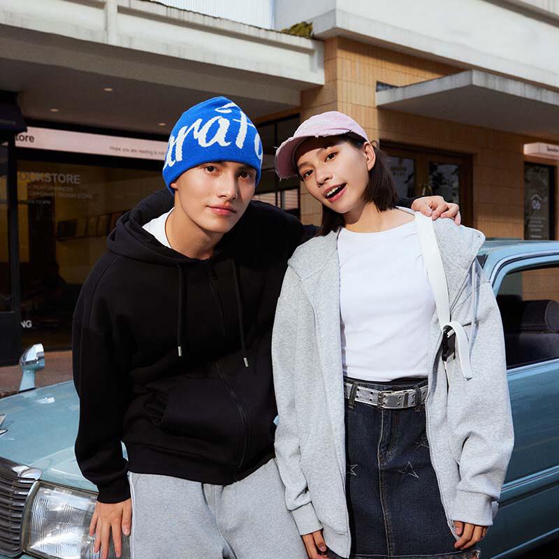 Jeanswest Men's Hooded Full-Zip Sweatshirt Jacket