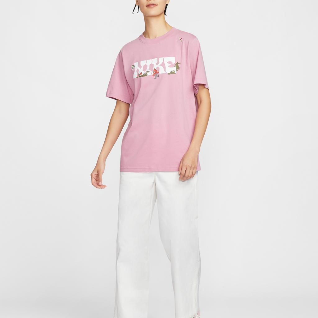 (WMNS) Nike Sportswear Graphic T-shirt Asia Sizing 'Pink' Women's IF0607-668