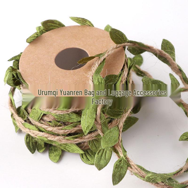 DIY Green Leaf Jute Rope Vine for Kindergarten Craft and Eco-Friendly Decor