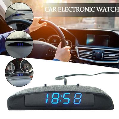Electronic Clock Contracted Car Digital Clock Practical Car Digital Clock LED Vehicle Clock Sturdy Vehicle Clock for Driver T2C6