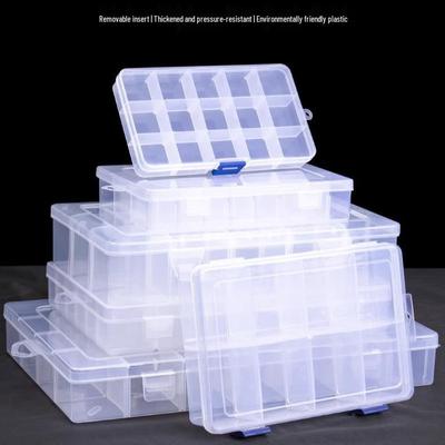 Detachable Multi-Compartment Storage Box for Electronic Components and Small Parts