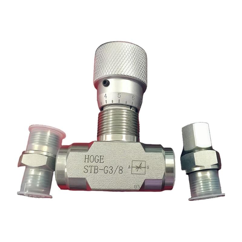 

Adjustable 3/8Inch Hydraulic Bidirectional Flows Control Valves High Pressure Precisions Speed Regulating Valves Enduring 1