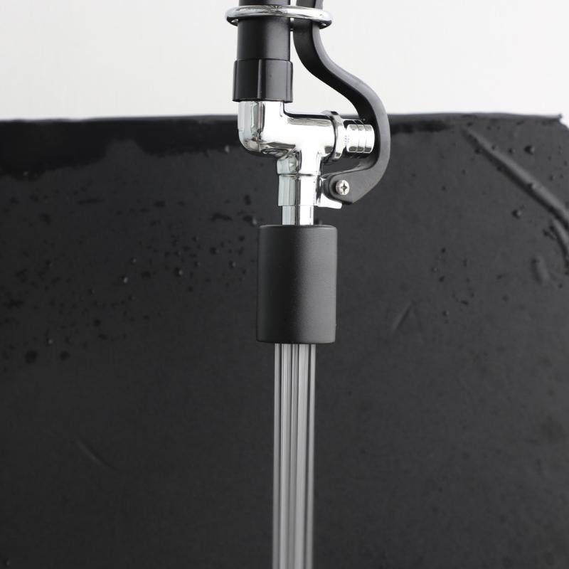 Industrial Restaurant Sink Faucets set 45" Flexible Hoses Black Sprayers set Pre-Rinses Hoses with Spray Valves for Sink