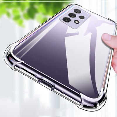 Transparent Case For Samsung Galaxy A72 4G 5G Shockproof Phone Case A 72 SM-A725F SM-A726B Silicone Cases Back  Protective Cover