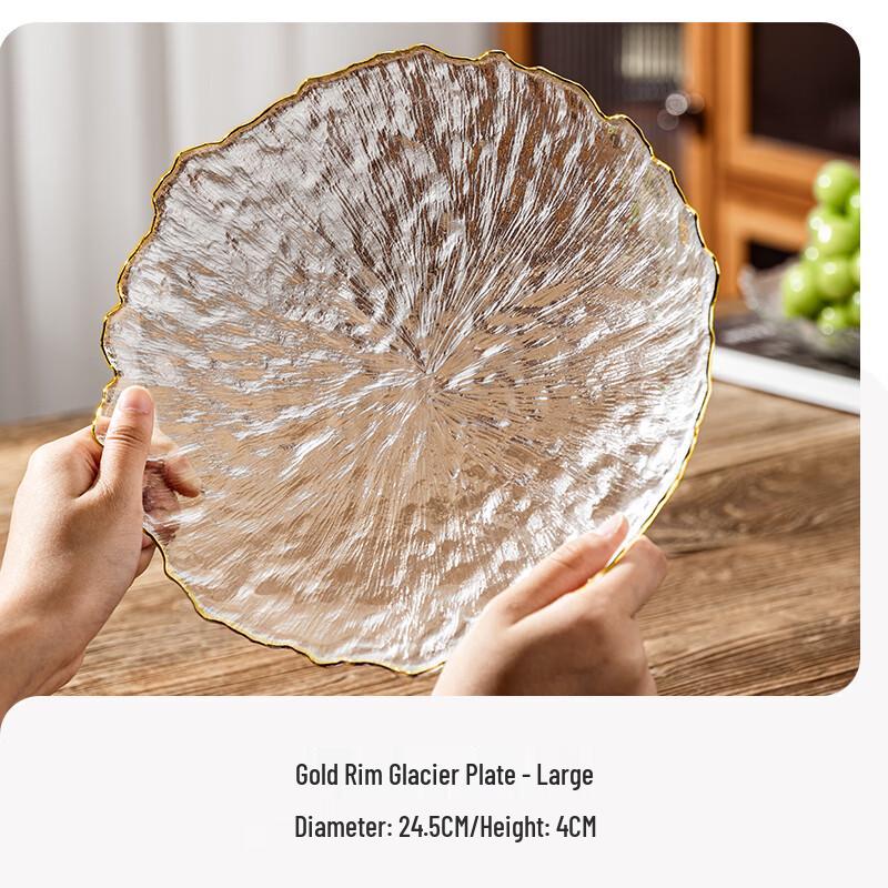 Jingyuheng Crystal Glacier Glass Fruit Plate