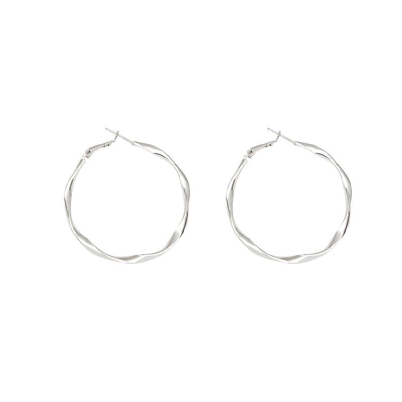 Female Light Luxury Irregular Large Circle Earrings