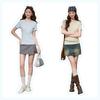 MJ STYLE Women's Slim T-shirt & Cake Skirt Two-Piece Set