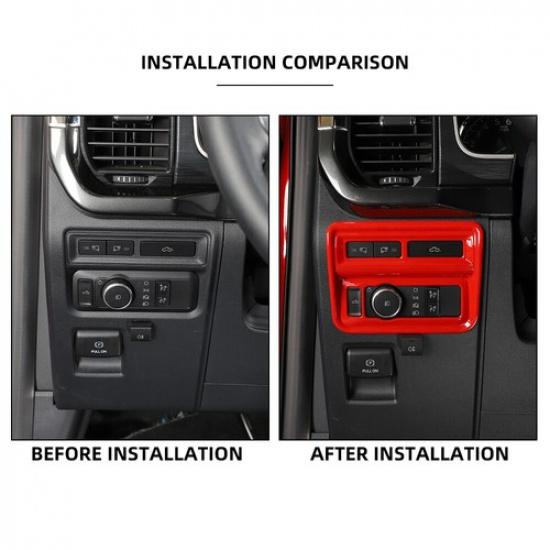 Center Console Dash Headlight Switch Panel Frame Trim Cover for Ford F150 +