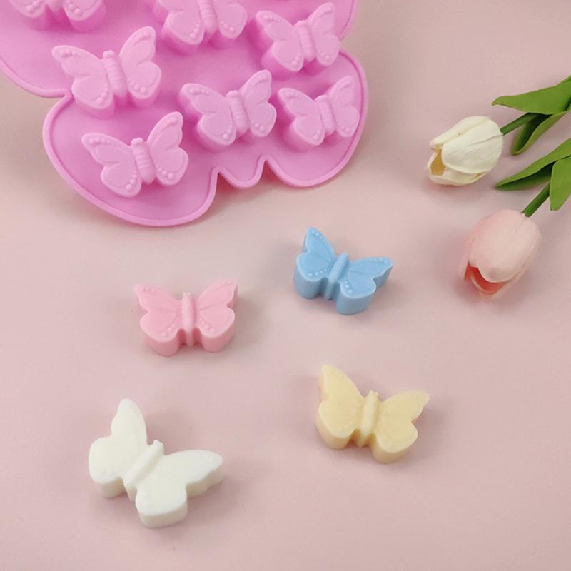 Butterfly Shape Silicone Mold Ice Cube Tray Jello Mold Soap Making Supplies Cake Decoration Kitchen Baking Accessories