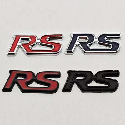 3D Metal Car Steering Wheel RS Logo Emblem Badge Sticker For Honda Fit City Civic Accord HRV CRV Jazz Odyssey CRZ Accessories QN1 Lsfc6