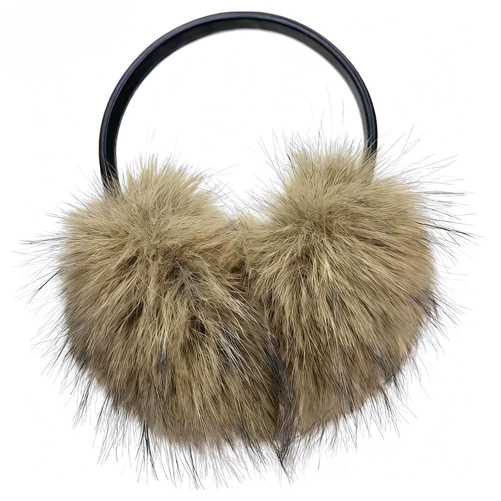 Vintage Faux Mink Fur Earmuffs Fuzzy Ear Warmers Covers For Womens Girls Winter Fashion Adjustable Soft Warm Faux Fur EarMuffs