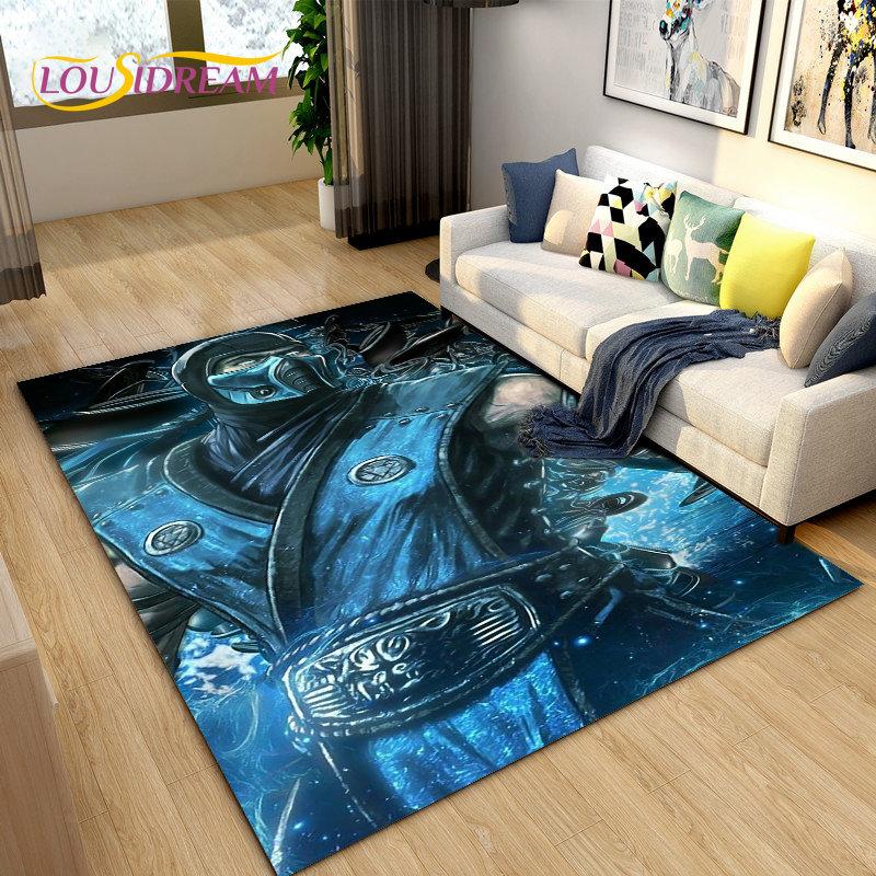 Retro Game Street Fighter Gamer Area Rug,Carpet Rug for Living Room Bedroom Sofa Doormat Decoration, Kid Play Non-slip Floor Mat