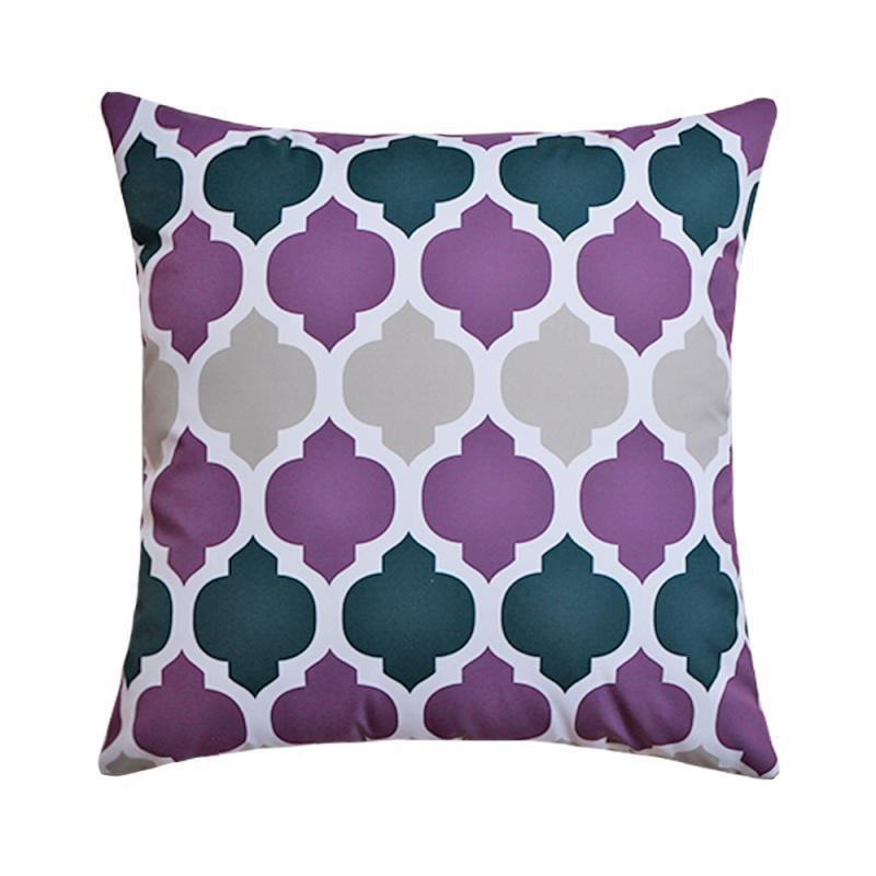 Solid Color Waterproof Cushion Cover Pillow Case For Outdoor Home Decor 16" To 24
