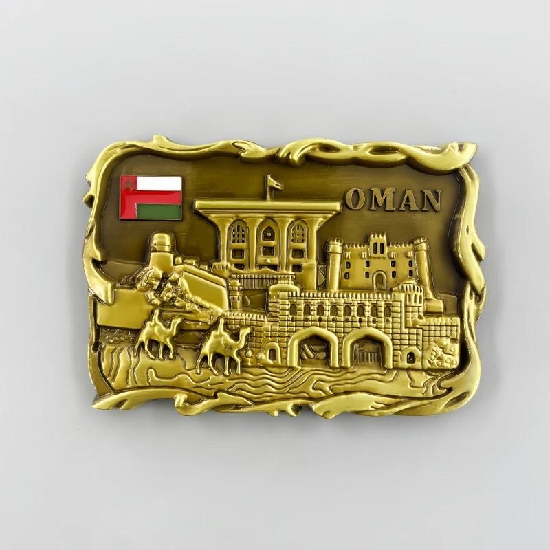 The Sultanate of Oman Refrigerator Stickers Italy Rome Bottle Opener China Shanghai Danmark Metal Fridge Magnets Wedding Gifts