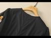 Abito Midi da Donna Nero con Paillettes e Maniche a Trombetta, Vestibilità Slim Fit, 2024