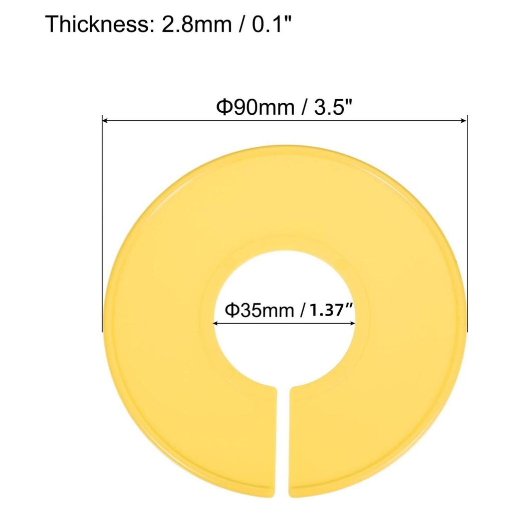 Colorful Plastic Clothing Divider Rings: Round Size Markers for Garments
