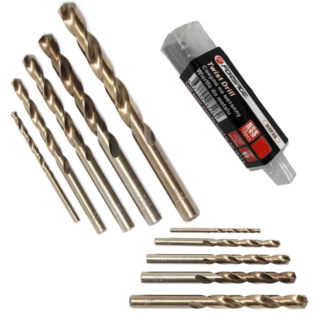 Metal Drill Bits 4.8 Mm HSS+Co 10 Pcs Cobalt