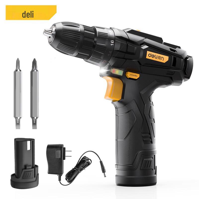 Deli 12V Cordless Lithium Drill CN Plug (adapter Included)