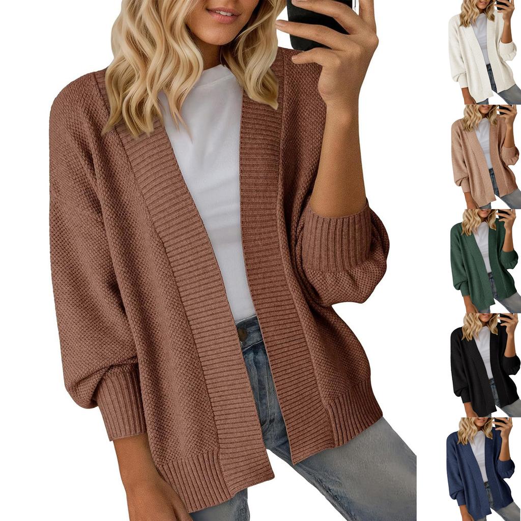 Women's Cardigan Sweaters Lightweight R-Neck Long Sleeve Outfits Fall Fashion Clothing