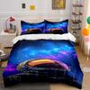 Astronaut Helmet and Galaxy. Bedding Sets Duvet Cover Sets Duvet Covers Pillowcases(1*Duvet Cover 2*Pillowcases Without Duvet Insert)