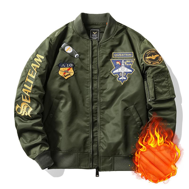 Весна и осень новая куртка-бомбер бейсбольная форма куртка большого размера рабочая — фото 5