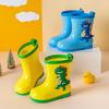 Pig Daddy Kids' Lightweight Waterproof Rain Boots with Soft Cotton Lining – Unisex for Toddlers and Preschoolers.