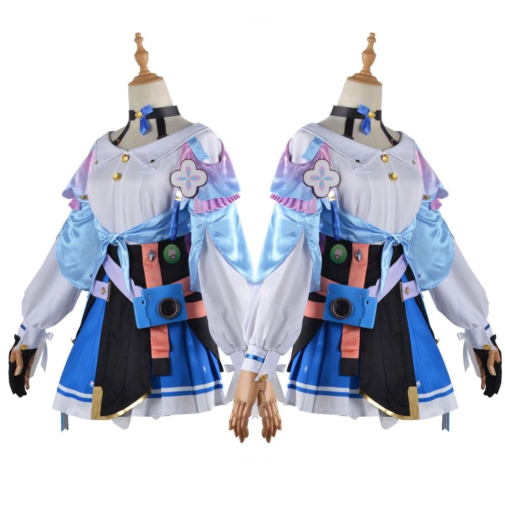 March 7th Cosplay Costume Big Size March 7th Dress Wig Role Play Lolita Outfits For Comic Con