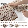 Self-adhesive Mosaic Wall Tiles 3D Gel Faux Stickers, Easy Peel & Stick Backsplash Tile Removable Vintage Brick Wallpaper for Kitchen, Living