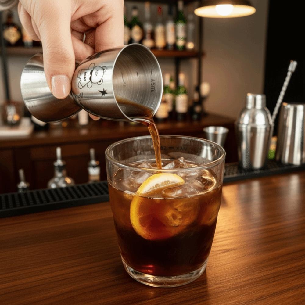 With Scale Stainless Steel Jigger 30/60ML Bar Jigger Creative Measuring Cup Bartender Tool