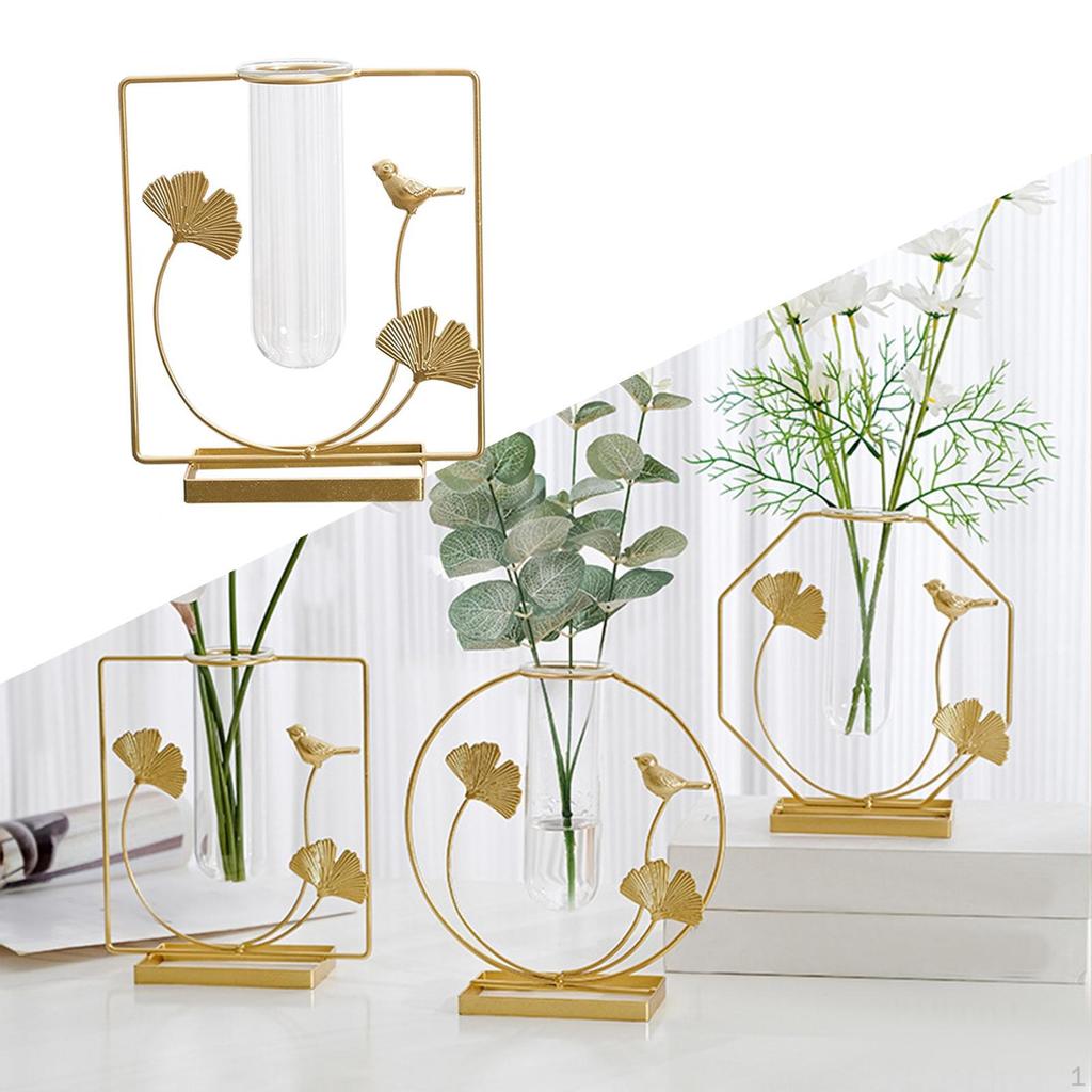 Blumenvase Trockenreagenzgläser Arrangement Pflanzen Pflanzgefäß Topf Innenraumdekor