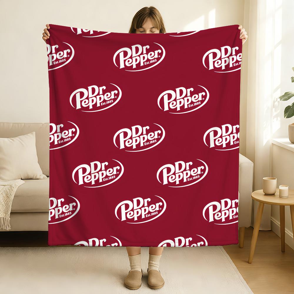 

Brand Dr Pepper soft drink Blanket Soft and Skin Friendly For Couch Bed Napping Bedspread All Seasons Comforter 180x230cm