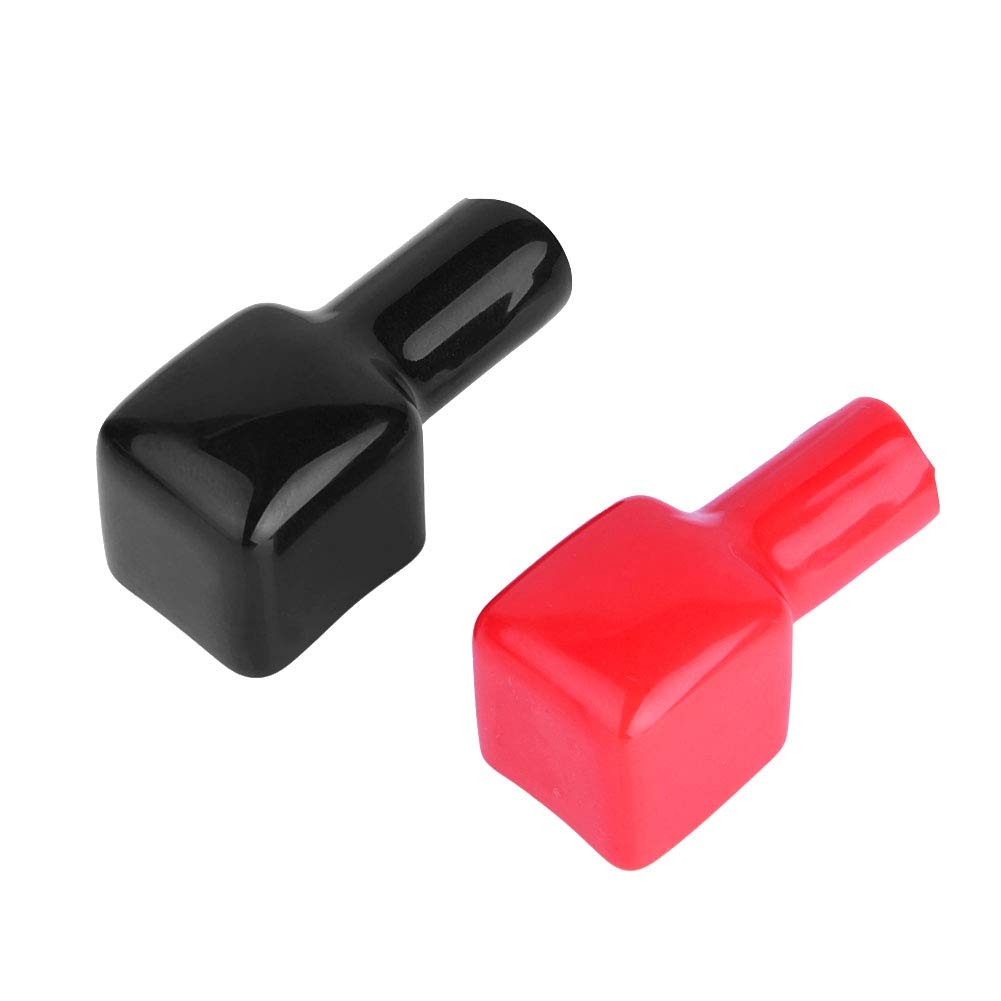 2pcs Marine Terminal Cover Terminal Cover Plastic Red & Black (Positive & Negative)