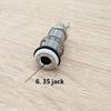 Premium 6.35mm Instrument Jacks Socket Bass Straight Ribbed Tube for Electric Guitar Bass Ensures Reliable Connectivity