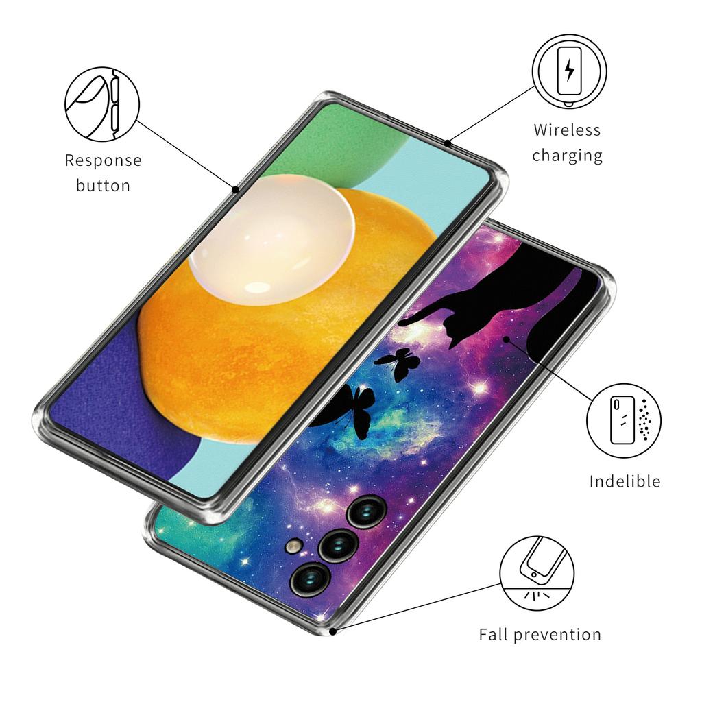 For Samsung Galaxy A54 5G Slim Phone Case Pattern Printing IMD TPU Back Cover