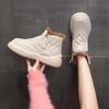 Korean version of snow boots for women to wear in autumn and winter 2025 new velvet thickened warm thick-soled versatile cotton boots cotton shoes