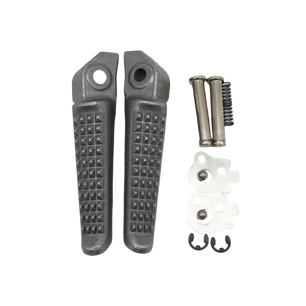 

Motorcycle Rear Footrests Foot Pegs For Honda CBR650R CB650R CBR650F CBR600RR F2 F3 F4 F4i CMX1100 Passenger Footpegs Accessory silvery