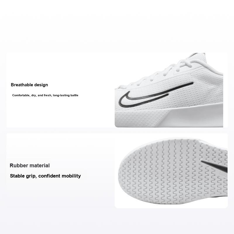 Nike Men's White/Black Nikecourt Vapor Lite 2 Hc Sneakers Dv2018-100 Cm