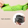 Clip-On Silicone Strainer for Pots And Pans Food Pasta Vegetable Drainer Heat-Resistant Dishwasher Safe Kitchen Colander