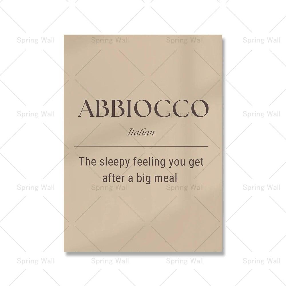 Canvas Print Painting Poster La Dolce Vita Wall Picture Lemon Nordic  Italian Aperitivo Pizza Pasta Food Quote Art Kitchen Decor No Frame