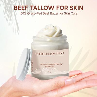 Tallow Cream Tallow Moisturizing Cream Moisturizing Cream Body Cream Moisturizing And Supplanting Skin, Suitable For Dry, Sensitive Skin, 4oz/113g