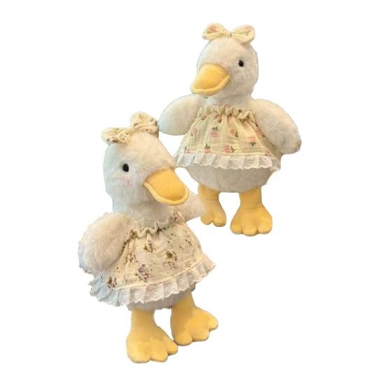

Cute Duck Plush Toy with Flower Dress Soft Stuffed Animal Adorable Plush Companion Decor Gift for Kids Birthdays Duck