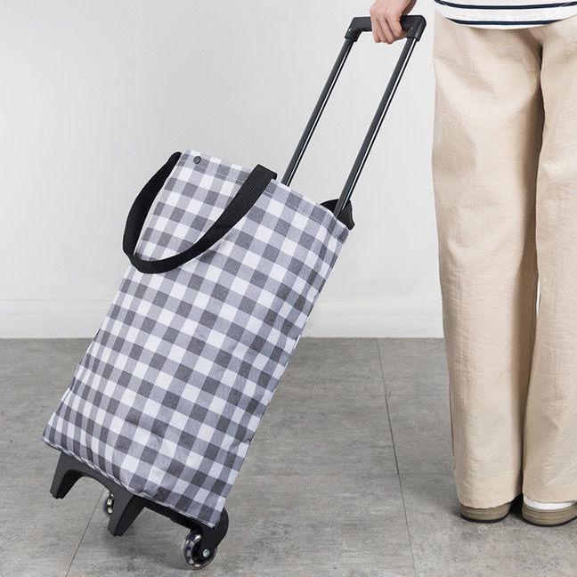 Foldable Portable Shopping Cart with Wheels