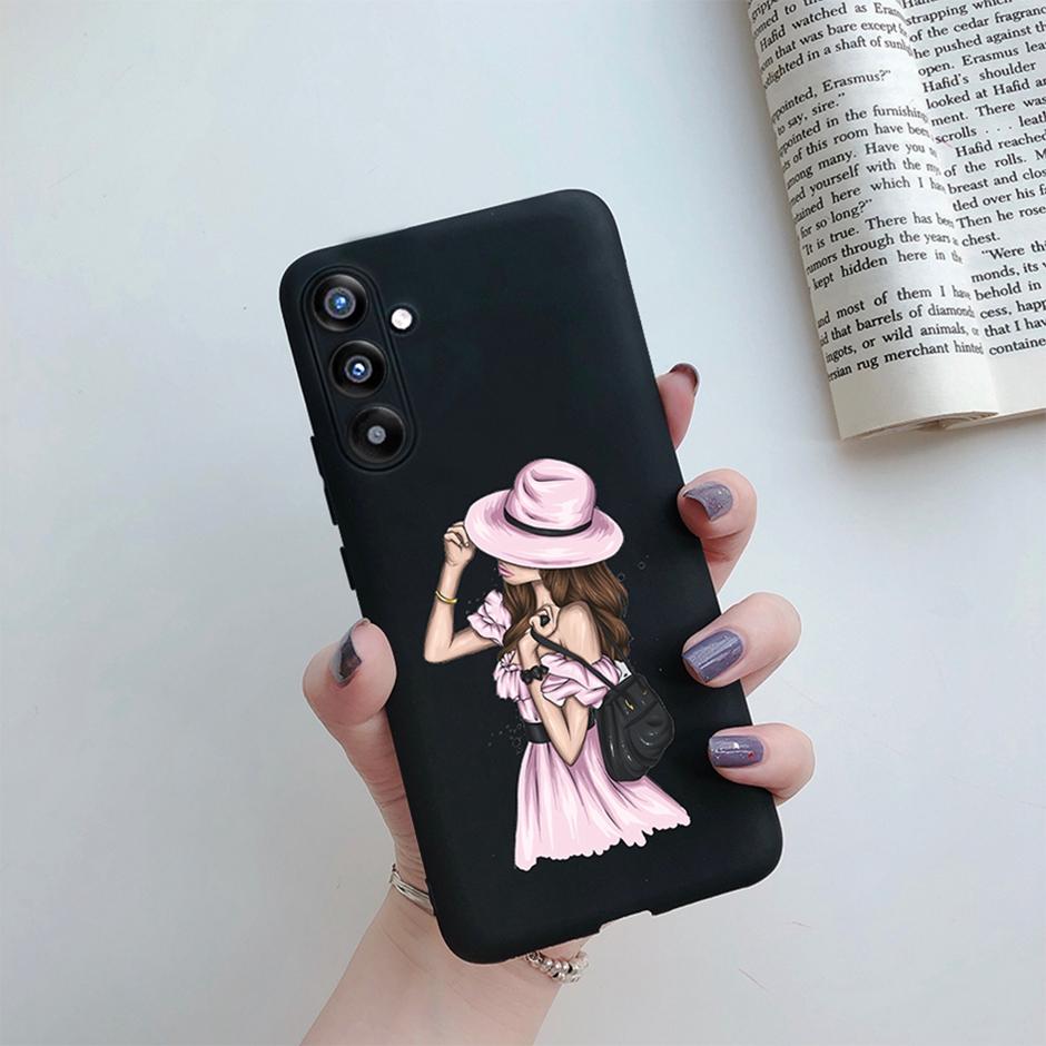 Cover Case For Samsung A34 5G Phone Shell On Samsung Galaxy A54 5G Back Cover Girl Silicone Soft Casing Shockproof Bumper Fundas